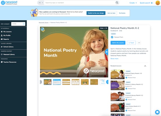 Nearpod provides gamified, interactive lesson delivery for K-12 education