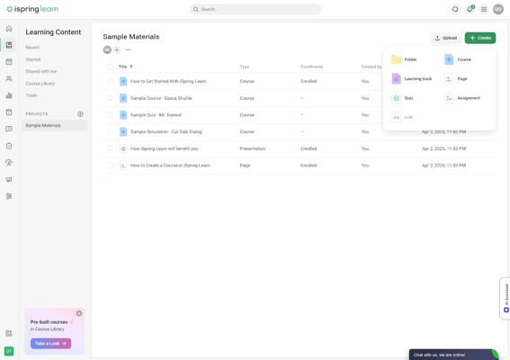 iSpring Learn gamified learning content in its LMS