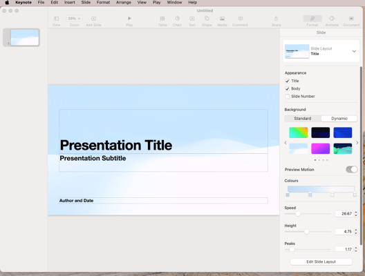 Apple's Keynote is a solid PowerPoint alternative for Apple users