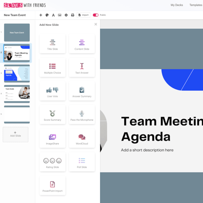Add interactive slides to a PowerPoint slide with Slide With Friends