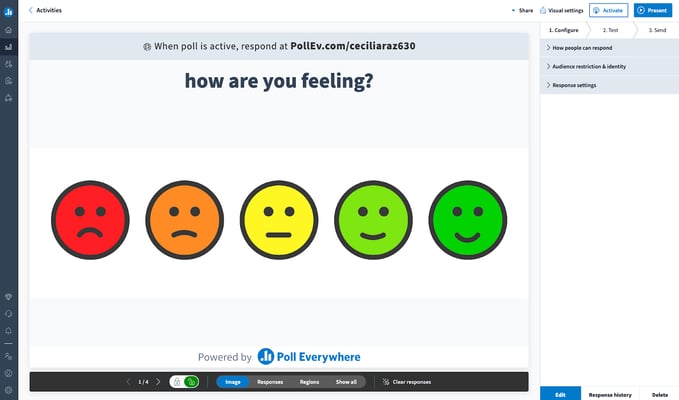 Poll Everywhere helps teachers and other presenters add live feedback to existing presentations