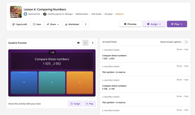 Quizziz is great for gamified quizzes and assessments
