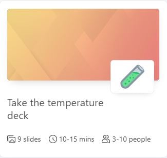 Temperature Check: A Simple Wellbeing Check for Real or Remote
