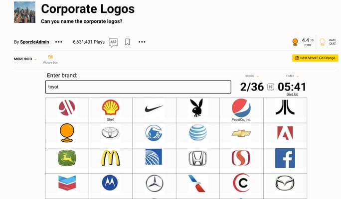 Free Online Logo Quiz: How Many Logos Do You Know? - TriviaCreator